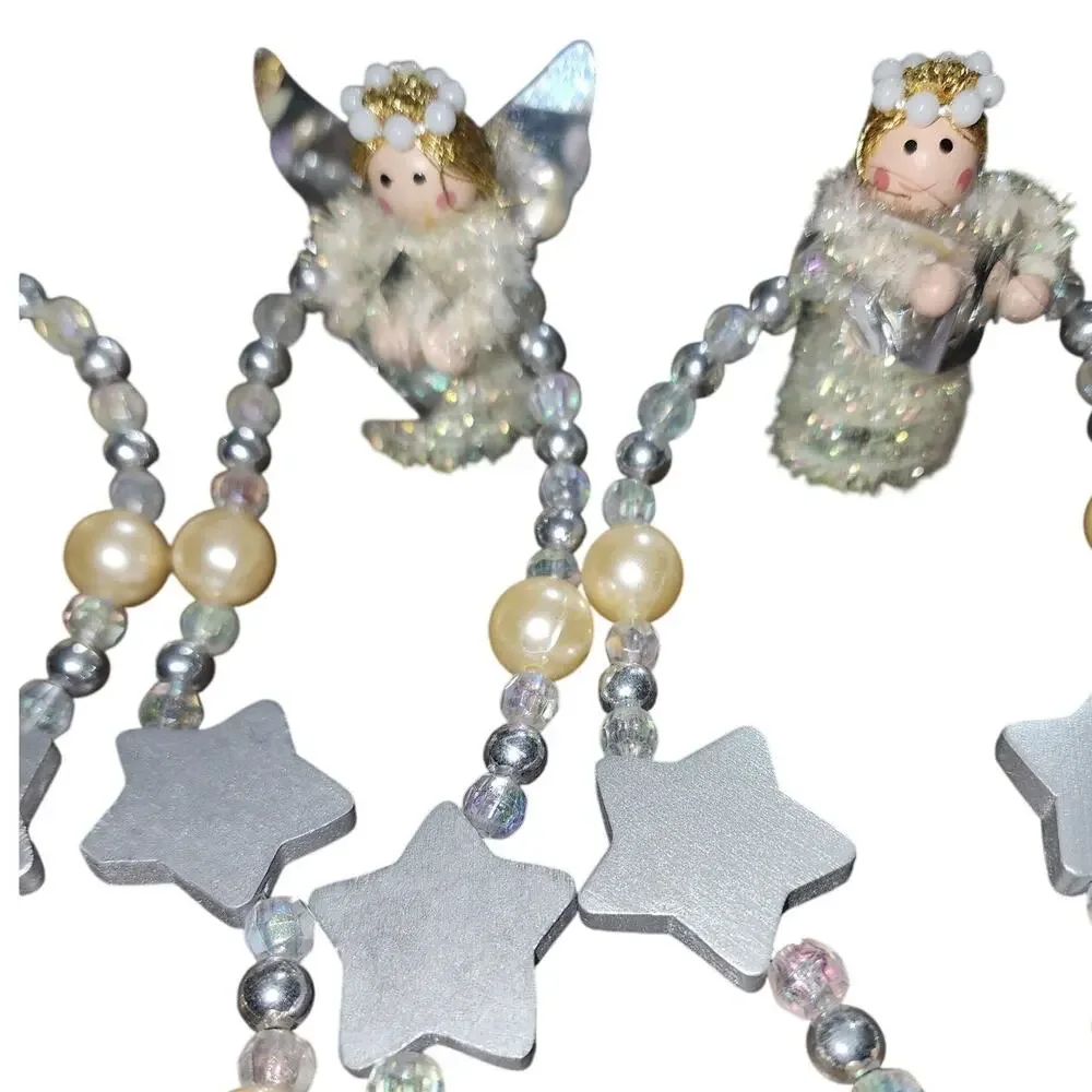Avon Christmas Angel and star garland vintage 6 ft